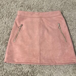 Pink mini skirt